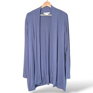 IN EVERY STORY Stretch Jersey Knit Open Front Long Sleeve Cardigan US Sz XL